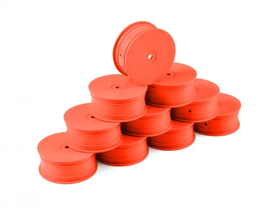 Hudy 1:10 Off-Road Wheel - 4WD Front Orange (10)
