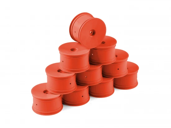 Hudy 1:10 Off-Road Wheel - 2WD/4WD Rear Orange (10)