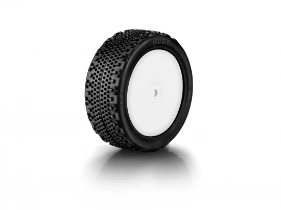 Hudy 1:10 Off Road Pre Glued 101 Carpet Tyres - 4WD Front (2)