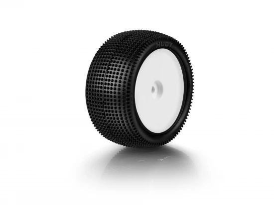 Hudy 1:10 Off Road Pre Glued 101 Carpet Tyres - 2WD/4WD Rear (2)