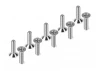 Hudy Titanium Flat Head Screw M3X12 (10)