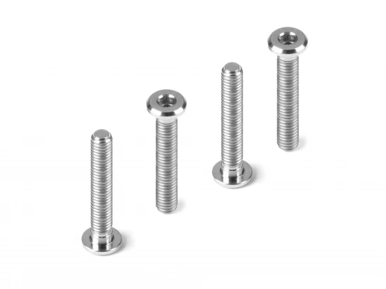 Hudy Titanium Super-Low Head Screw Centering Dia M3X18 (4)