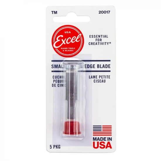 Excel #17 3/8in Chisel Blade, Shank 0.25 (0.58 cm) (5pcs) (Carded)