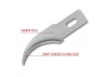 Excel #28 Concave Blades, Shank 0.345 (0.88 cm) (5pcs) (Carded)