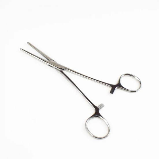 Excel 7.5in Straight Nose Stainless Steel Hemostats (Carded)