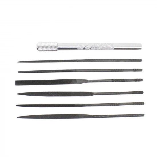 Excel Assorted File Set with Handle, Cut #2 with Square, Round, Halfround, Equaling, Knife and Flat (6pcs) (Carded)