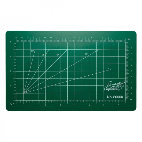 Excel 9x5.5in Self-Healing Cutting Mat, Green (Bulk)