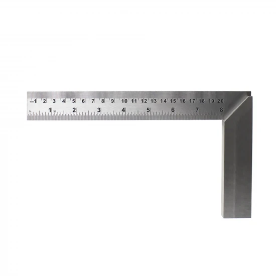Excel 8in (20.32cm) Precision Carbon Steel Machine Square(Bulk)