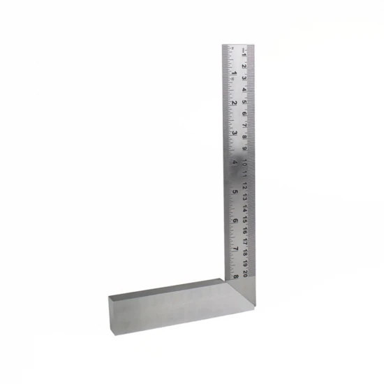 Excel 8in (20.32cm) Precision Carbon Steel Machine Square(Bulk)