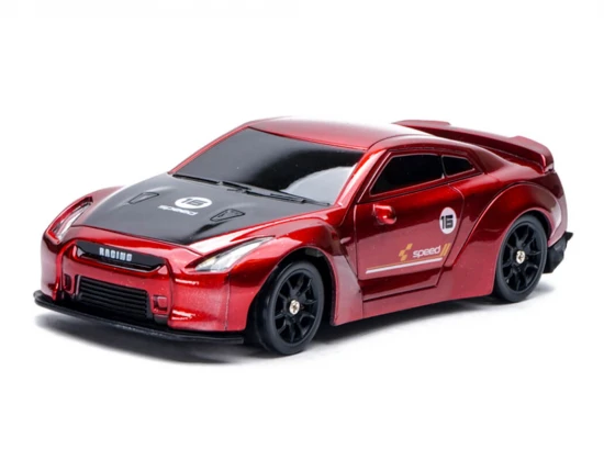 E-Zee RC 1:43 Lighting GTR 4WD Drift Car With Gyro - Red