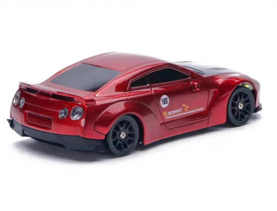 E-Zee RC 1:43 Lighting GTR 4WD Drift Car With Gyro - Red
