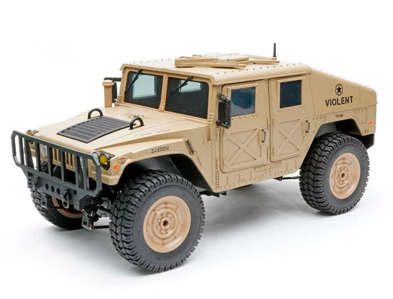 E-Zee RC 1:16 4WD RC Hummer Military Truck - Desert Sand