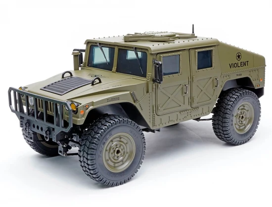 E-Zee RC 1:16 4WD RC Hummer Military Truck - Green