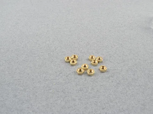 Brass Nut M4 (10) - Bulk Pack Of 10