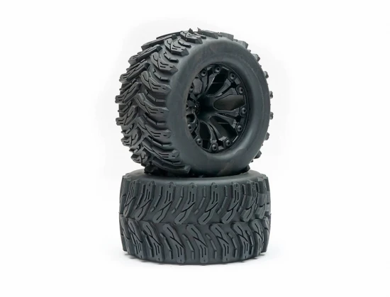 Fastrax 1:10 T-Bone Truck Tyre Mounted Split-Spoke (12mm Hex)