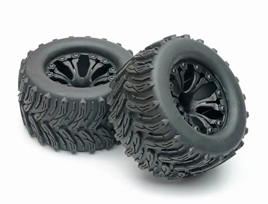 Fastrax 1:10 T-Bone Truck Tyre Mounted Split-Spoke (12mm Hex)