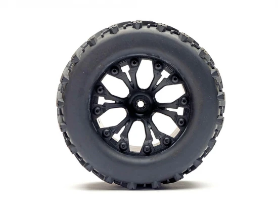 Fastrax 1:10 T-Bone Truck Tyre Mounted Split-Spoke (12mm Hex)