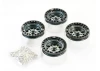 Fastrax Aluminium Beadlock Sixo 1.9 Wheels - Grey (4Pc)
