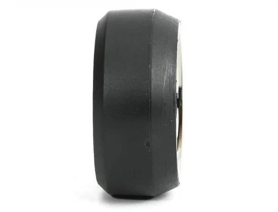 Fastrax 1:10 (4) Drift D3 Tyre With 9mm 6-Spoke Wheel - Black Chrome