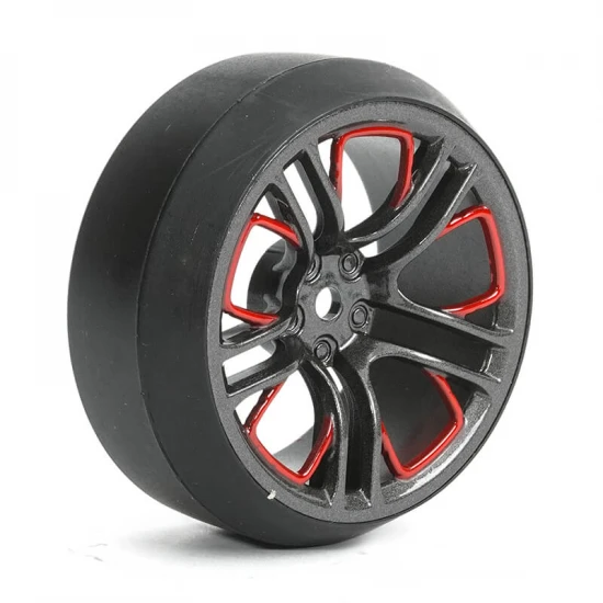Fastrax 1:10 (4) Drift D3 Tyre With 3mm 10-Spoke Wheel-Graphite
