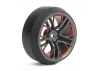 Fastrax 1:10 (4) Drift D3 Tyre With 3mm 10-Spoke Wheel-Graphite