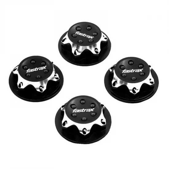 Fastrax Antidust 17mm Serrated Aluminium Wheel Nuts (4) - Black