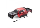 FMS FMT10 11021Rs Car Body Assembly (Red/Black)