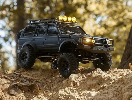 FMS FCX18 Toyota LC80 Pro RTR Brushless - Black | RC (Remote