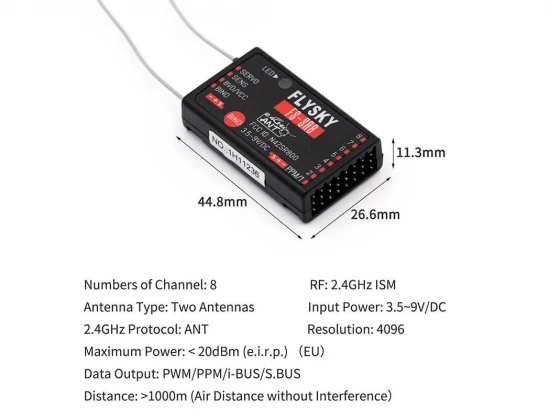 FlySky FS-ST8 Transmitter with SR8 Receiver