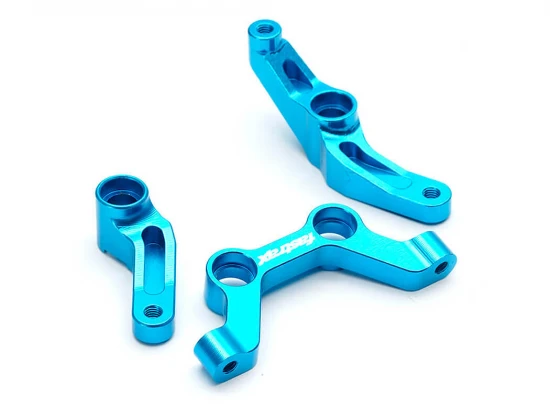 Fastrax Associated RB10/DR10 Aluminium Complete Steering Rack + Crank