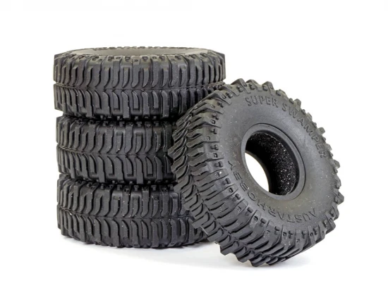 Fastrax TRX-4M Super Swamper Tyres and Foams 60x21mm (4)