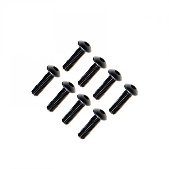 FTX Button Head Hex Screw M4 X 12mm (8Pc)