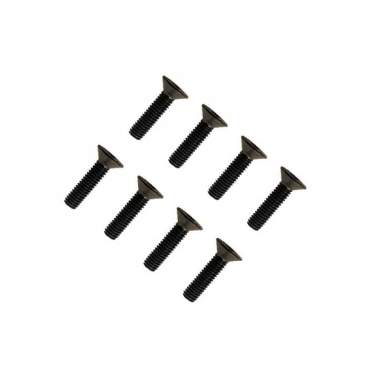 FTX Flat Head Hex Screw M4X12mm (8Pc)