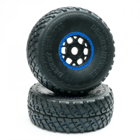 FTX Grand Apache Mounted Wheel + Tyre Set - Blue