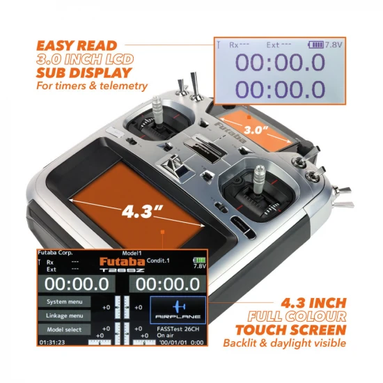Futaba T26SZ With 3x R7208SB Receivers