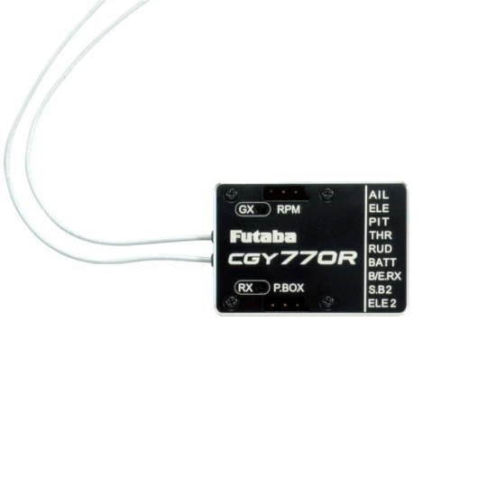 Futaba CGY770R-GPB1 3 Axis F3C/F3N/3D Helicopter Gyro, T-FHSS/FASSTest Rx and Governor with Programmer