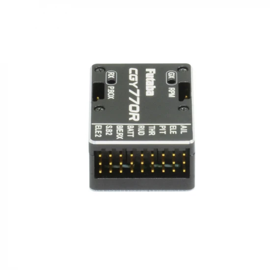 Futaba CGY770R-GPB1 3 Axis F3C/F3N/3D Helicopter Gyro, T-FHSS/FASSTest Rx and Governor with Programmer