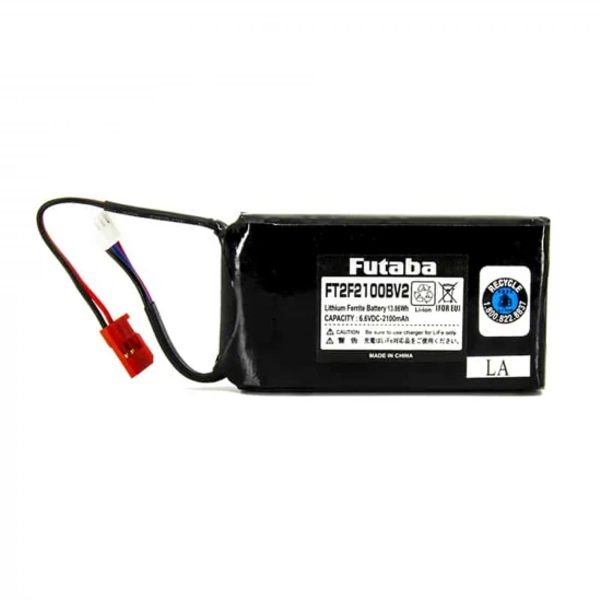 Futaba FT2F2100B 6.6V 2100mAh LiFe Transmitter Battery for 4PL/4PX/8J/10J/14SG/18SZ Tx