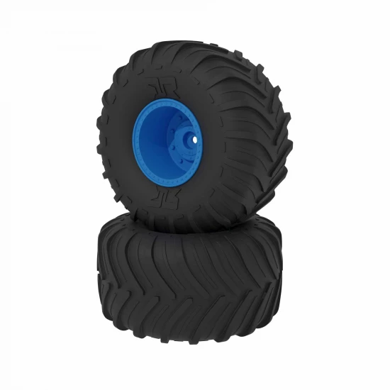 dBoots Chevron MT Tire Set - Glued - Blue