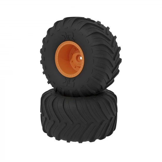 dBoots Chevron MT Tire Set - Glued - Orange