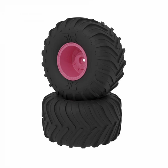 dBoots Chevron MT Tire Set - Glued - Pink