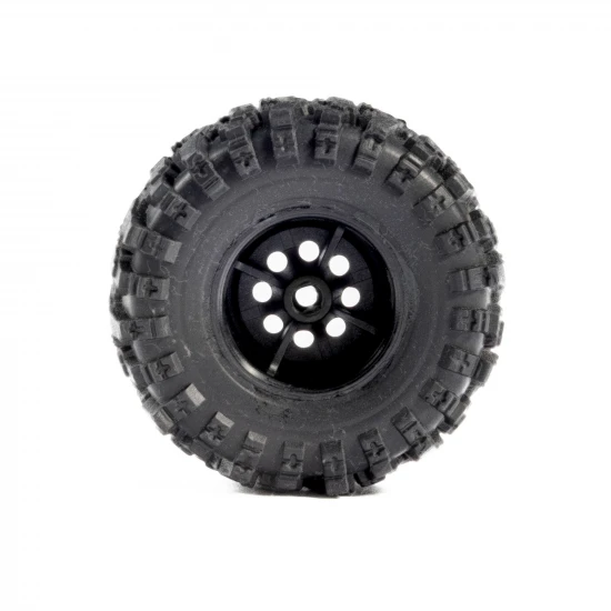 1/30 Baja Pro X Front/Rear Mounted Chrome Beast Tires (4): A