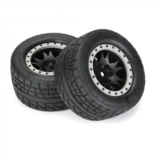 ProLine Menace HP Belted Tyres on X-MAXX Black/Grey 24mm Hex Wheels (2)