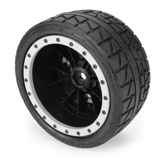 ProLine Menace HP Belted Tyres on X-MAXX Black/Grey 24mm Hex Wheels (2)