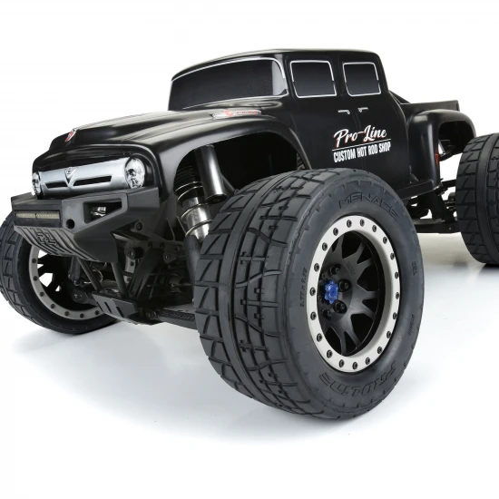 ProLine Menace HP Belted Tyres on X-MAXX Black/Grey 24mm Hex Wheels (2)