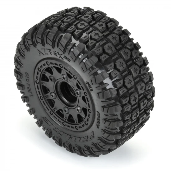 ProLine Aztek M2 SC Tyres Mounted on 12/14mm Black Raid Wheels (2)
