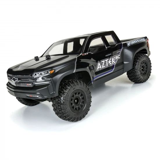 ProLine Aztek M2 SC Tyres Mounted on 12/14mm Black Raid Wheels (2)