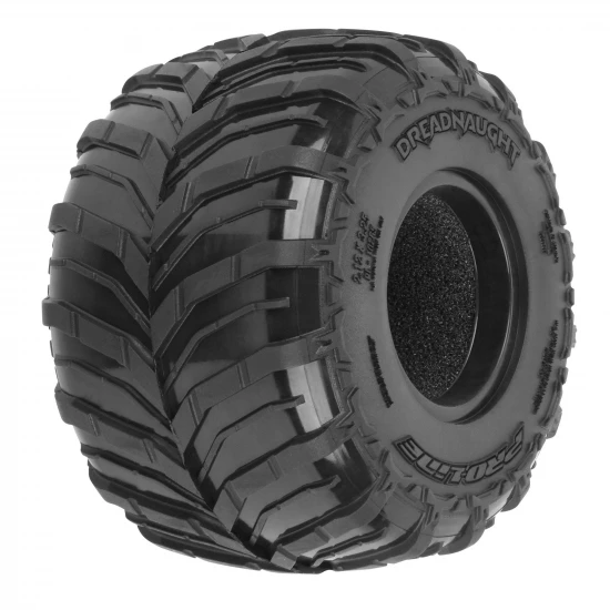1:18 Dreadnaught 1.25 /1.75 F/R MT Tires (2): Mini LMT