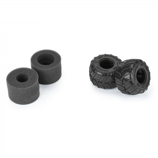 1:18 Dreadnaught 1.25 /1.75 F/R MT Tires (2): Mini LMT