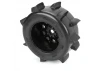ProLine Sand Paw HP Belted 3.8 MT Tyres Mounted on Black 17mm Hex 8x32 Wheels (2)